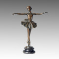 Tänzerin Statue Ballett Mädchen Bronze Skulptur, Milo TPE-277